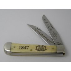 Case XX USA 1997 W.R. Case & Sons Cutlery Co. Celebration Bone 254 WH Wharncliffe Trapper Knife