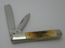 Case XX USA Stag 52005RAZ  1981 25th Anniv. CCC One Arm Razor Pillbuster Knife 2006
