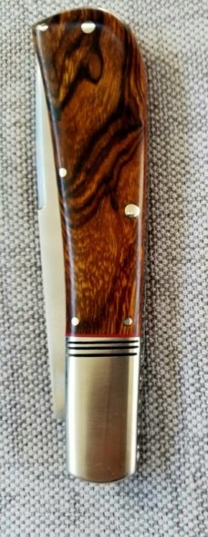 Kroo MADISON Barlow..Desert Ironwood..Fluted Elongated bolsters..red accents..Rwl34 and filework.1st