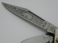 Bulldog Brand Solingen Germany Pit Bulls Trademark 2004 Stag Large Stockman Knife 