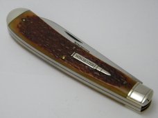 Winchester Trademark USA 1994 Burnt Orange Bone 29105 Cartridge Series Banana Trapper Knife in Box