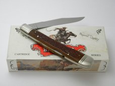 Winchester Trademark USA 1994 Burnt Orange Bone 19107 Cartridge Series Banana Lockback Knife in Box