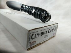 BARK RIVER CUSTOM Rare Impala Bone Canadian Camp II w/ Sheath in OMP Box