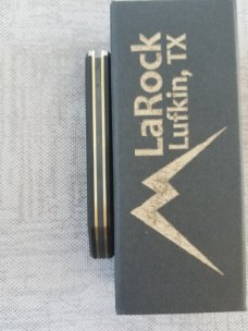 Tracey LaRock Ethan Jack..26C3 w/Hamon.black G10 chamfered.brass liners..3.13/16 closed..w/box