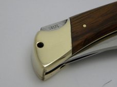 Puma Germany Wood 972 Game Warden Lockback Knife in Box  c.1971