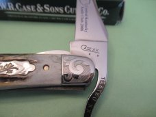 Case XX 2008 Scrolled Bolster Stag Russlock Pattern # 51953L SS