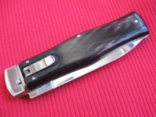 Older MIKOV Horn Dagger Blade Switchblade Knife - New Old Stock.