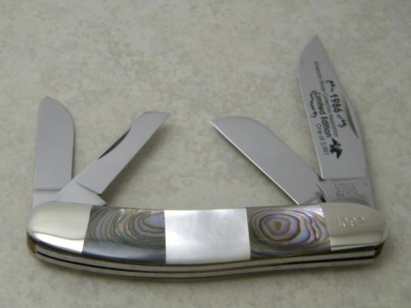 American Blade Chatt. TN 1986 ABCA Limited Edition Pearl Sowbelly Knife