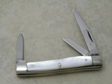 Queen Steel #54 Pearl Mini Stockman Knife