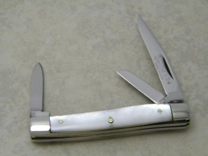 Queen Steel #54 Pearl Mini Stockman Knife