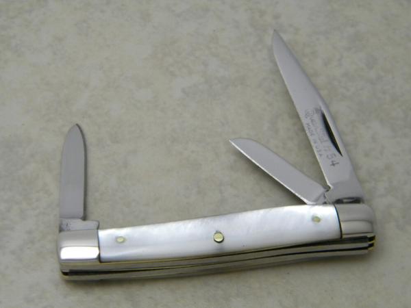 Queen Steel #54 Pearl Mini Stockman Knife 