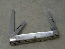 Queen Steel #54 Pearl Mini Stockman Knife 