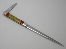 Vintage T.H. Adv. Terre Haute IND Letter Opener Picture Handled Knife