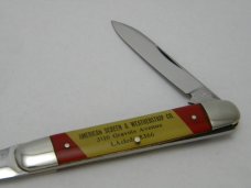 Vintage T.H. Adv. Terre Haute IND Letter Opener Picture Handled Knife
