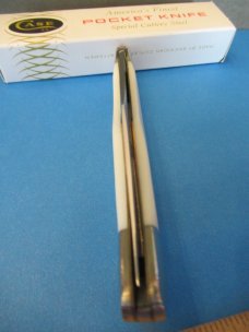 Case XX 1977 White Delrin Texas Special Folding Hunter Pattern # 4165 SSP