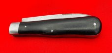 Vintage H BOKER & CO SOLINGEN GERMANY Swell Center Barehead Jack Pocket Knife c.1891-1944 Ebony 