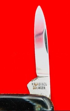 Vintage H BOKER & CO Shadow Pen Pocket Knife Salesman’s Sample c1869-1944  