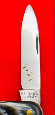 Vintage H BOKER & CO Shadow Pen Pocket Knife Salesman’s Sample c1869-1944  