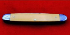 Vintage H. BOKER & CO 4-Blade Equal End Pen Folding Pocket Knife c.1869-1944 Yellow Celluloid