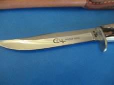 Case XX Grey Etch Stag Handle Fixed Blade  Model 5Finn SSP