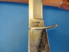Case XX Grey Etch Stag Handle Fixed Blade  Model 5Finn SSP