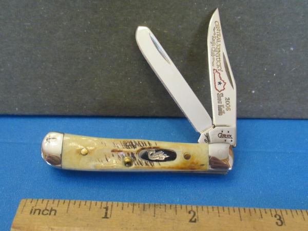 Case XX 2006 Bone Stag Tiny Trapper Pattern # 6.52154 SS CKKC Case XX 2006 Bone Stag Tiny Trapper Pattern # 6.52154 SS CKKC