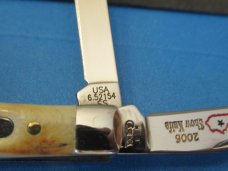 Case XX 2006 Bone Stag Tiny Trapper Pattern # 6.52154 SS CKKC 