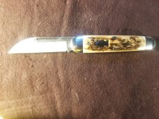 NORTHWOODS FREMONT JACK MAMMOTH IVORY HANDLES W COIN AND SLIP NIP
