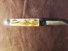 NORTHWOODS FREMONT JACK MAMMOTH IVORY HANDLES W COIN AND SLIP NIP
