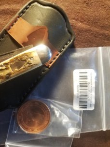 NORTHWOODS FREMONT JACK MAMMOTH IVORY HANDLES W COIN AND SLIP NIP