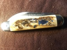 NORTHWOODS FREMONT JACK MAMMOTH IVORY HANDLES W COIN AND SLIP NIP