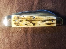 NORTHWOODS FREMONT JACK MAMMOTH IVORY HANDLES W COIN AND SLIP NIP