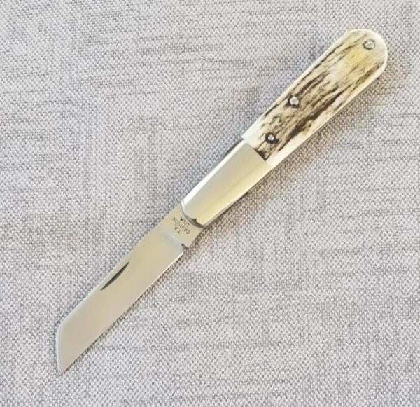 TA Davison Lambsfoot Large Barlow Knife,NEW,3 3/4",Sambar Stag...jeweled liners .CTS-xhp..#2043 TA Davison Lambsfoot Large Barlow Knife,NEW,3 3/4",Sambar Stag...jeweled liners .CTS-xhp..#2043