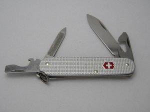 Victorinox Switzerland Swiss Made Silver Alox Officer Suisse Multi Tool Swiss Army Knife 