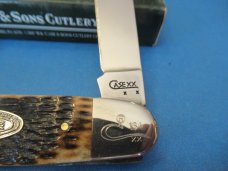 Case XX 2008 CCC Exclusive Rogers Jigged Dark Molasses Bone Cigar Whittler # 6391WH SS