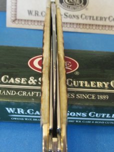 Case XX 2008 CCC Exclusive Rogers Jigged Dark Molasses Bone Cigar Whittler # 6391WH SS