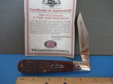 Case XX CCC  C. Platts & Sons Walnut Bone Grand Daddy Barlow Pattern # 6143 SS