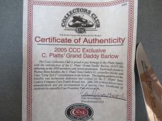 Case XX CCC  C. Platts & Sons Walnut Bone Grand Daddy Barlow Pattern # 6143 SS
