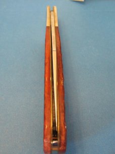 Case XX CCC  C. Platts & Sons Walnut Bone Grand Daddy Barlow Pattern # 6143 SS