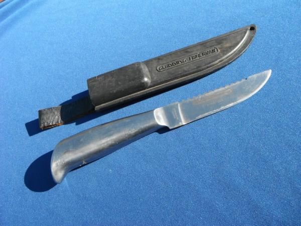 Gladding Fisherman 7-900-005 Fixed Blade Knife w/ Sheath Stainless Japan Hunting/Camping/Survival Gladding Fisherman 7-900-005 Fixed Blade Knife w/ Sheath Stainless Japan Hunting/Camping/Survival