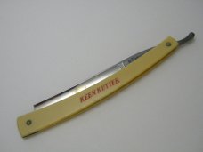 Vintage Keen Kutter K743 Simmons Hdwe Co USA Blue Steel Etch Straight Razor 