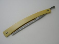 Vintage Keen Kutter K743 Simmons Hdwe Co USA Blue Steel Etch Straight Razor 