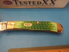 Case XX 1999 Green Bone Hobo Pattern # 6254HB SS