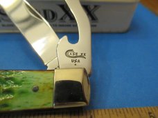 Case XX 1999 Green Bone Hobo Pattern # 6254HB SS