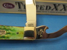 Case XX 1999 Green Bone Hobo Pattern # 6254HB SS