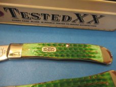 Case XX 1999 Green Bone Hobo Pattern # 6254HB SS