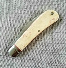 Margrate Custom Swayback..Giraffe Bone and N690...3.75" clsd.liners..spacers..Fluted..coa..slip..bo.