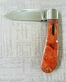 Margrate Custom Zulu...Cherry and N690...3 7/8" clsd.liners..spacers..scalloped bolster.coa,slip,bo.