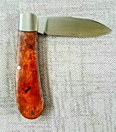 Margrate Custom Zulu...Cherry and N690...3 7/8" clsd.liners..spacers..scalloped bolster.coa,slip,bo.