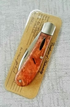 Margrate Custom Zulu...Cherry and N690...3 7/8" clsd.liners..spacers..scalloped bolster.coa,slip,bo.
